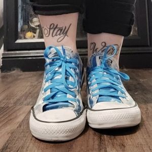 Rare Limited Edition Silk Cloud Print Converse